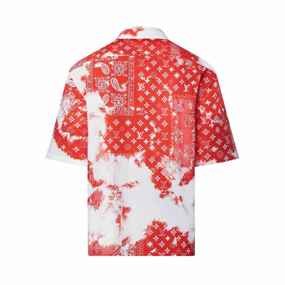 Louis Vuitton Monogram silk shortsleeved shirt 1ABJLV #47 Louis Vuitton Monogram silk shortsleeved shirt 1ABJLV